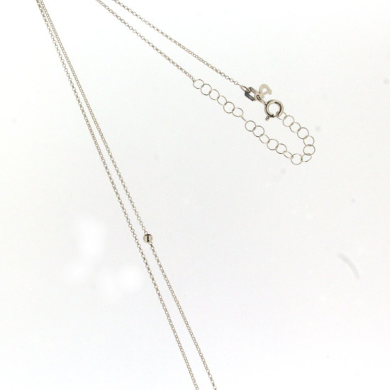 Silver necklace with eye