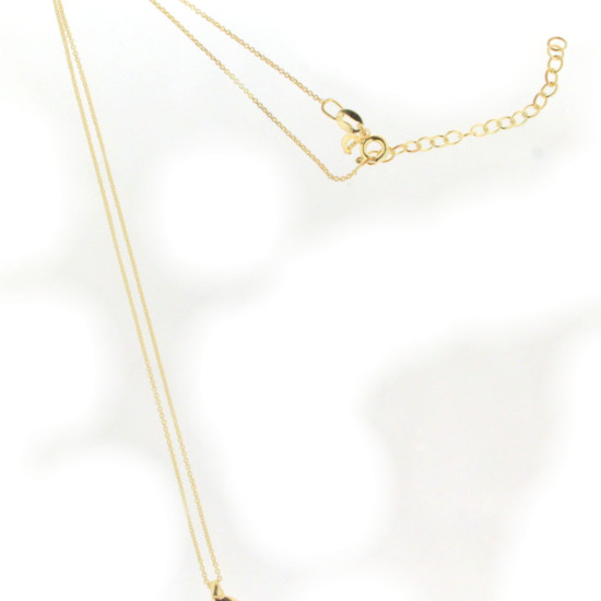 Silver gold-plated necklace with eye