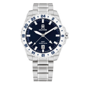 Tommy Hilfiger Ρολόι Μπαταρίας με Ασημί Ατσάλινο Μπρασελέ