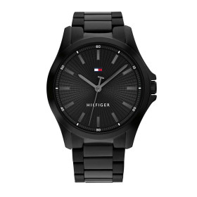 Tommy Hilfiger Ρολόι Μπαταρίας με Μαύρο Ατσάλινο Μπρασελέ