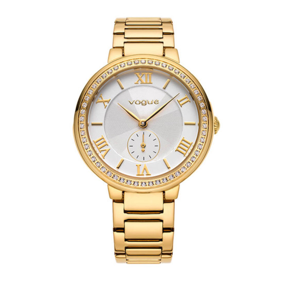 Vogue Watch with Gold Stainless Steel Bracelet Vogue Watch with Gold Stainless Steel Bracelet