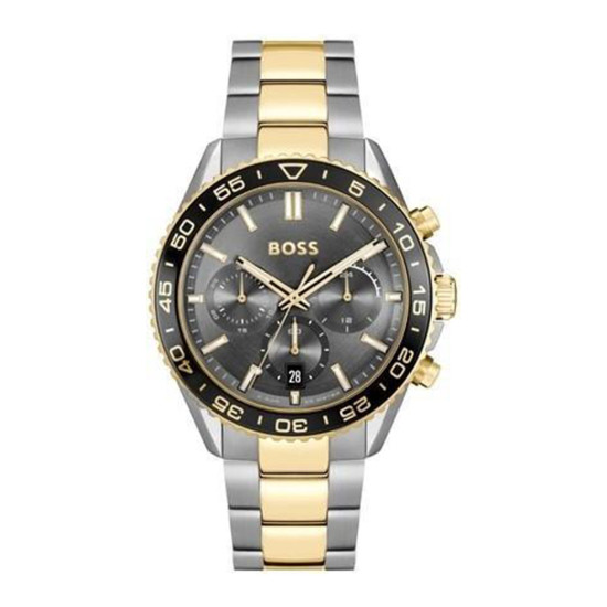 Hugo Boss Watch Chronograph Battery with Gray Stainless Steel Bracelet Hugo Boss Watch Chronograph Battery with Gray Stainless Steel Bracelet