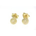 Gold stud earrings k14