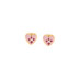 Gold children's earrings studded hearts